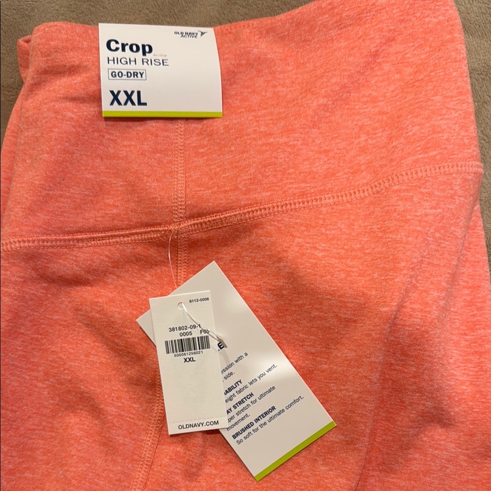 Old Navy Cozy Coral Leggings Soft Stretchy Comfort
